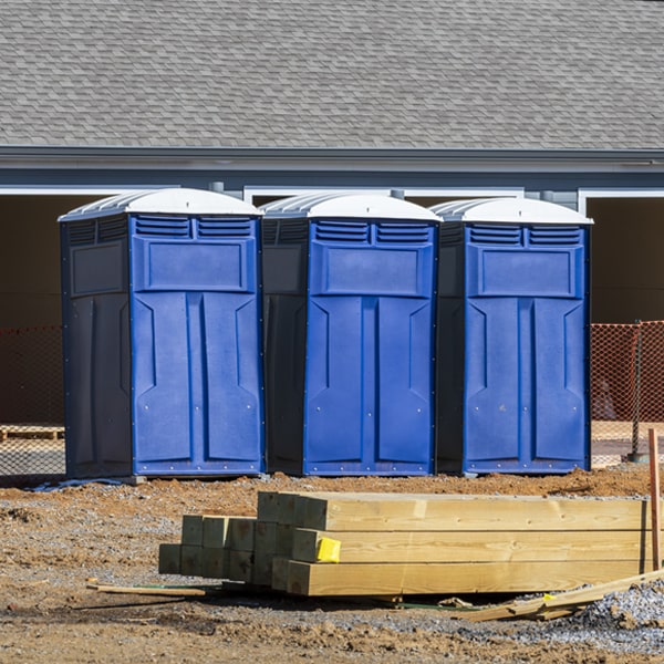 is there a specific order in which to place multiple porta potties in Mount Airy